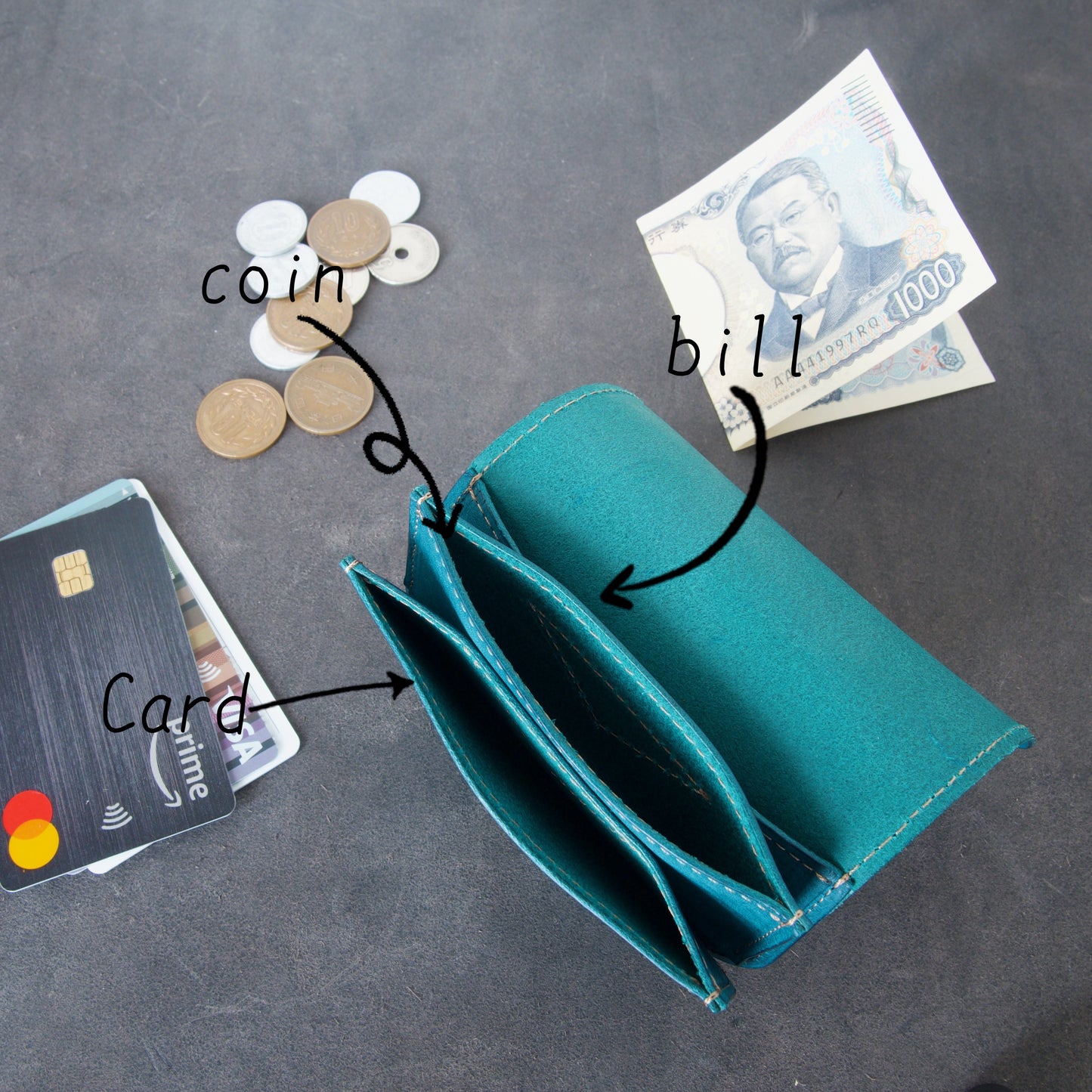 Turn Lock ミニウォレット / 亀の甲ホック(Turn Lock)