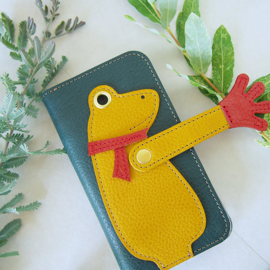 『ケロならえ』イエロー×ダークグリーン