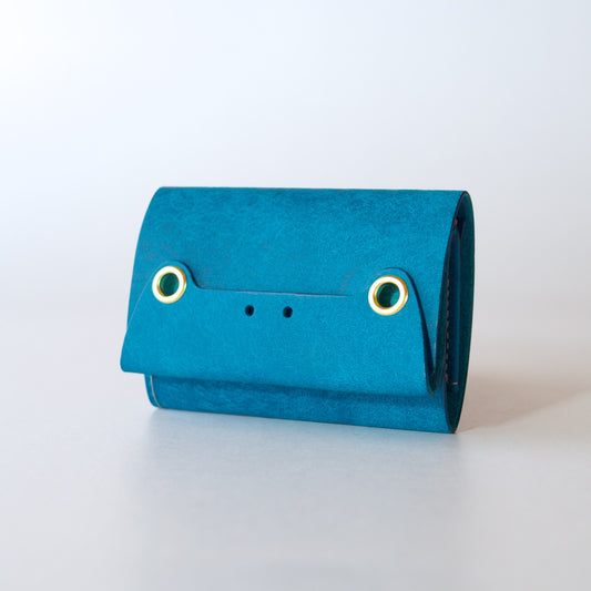 カエルの三つ折りミニ財布『ケロ〜る』