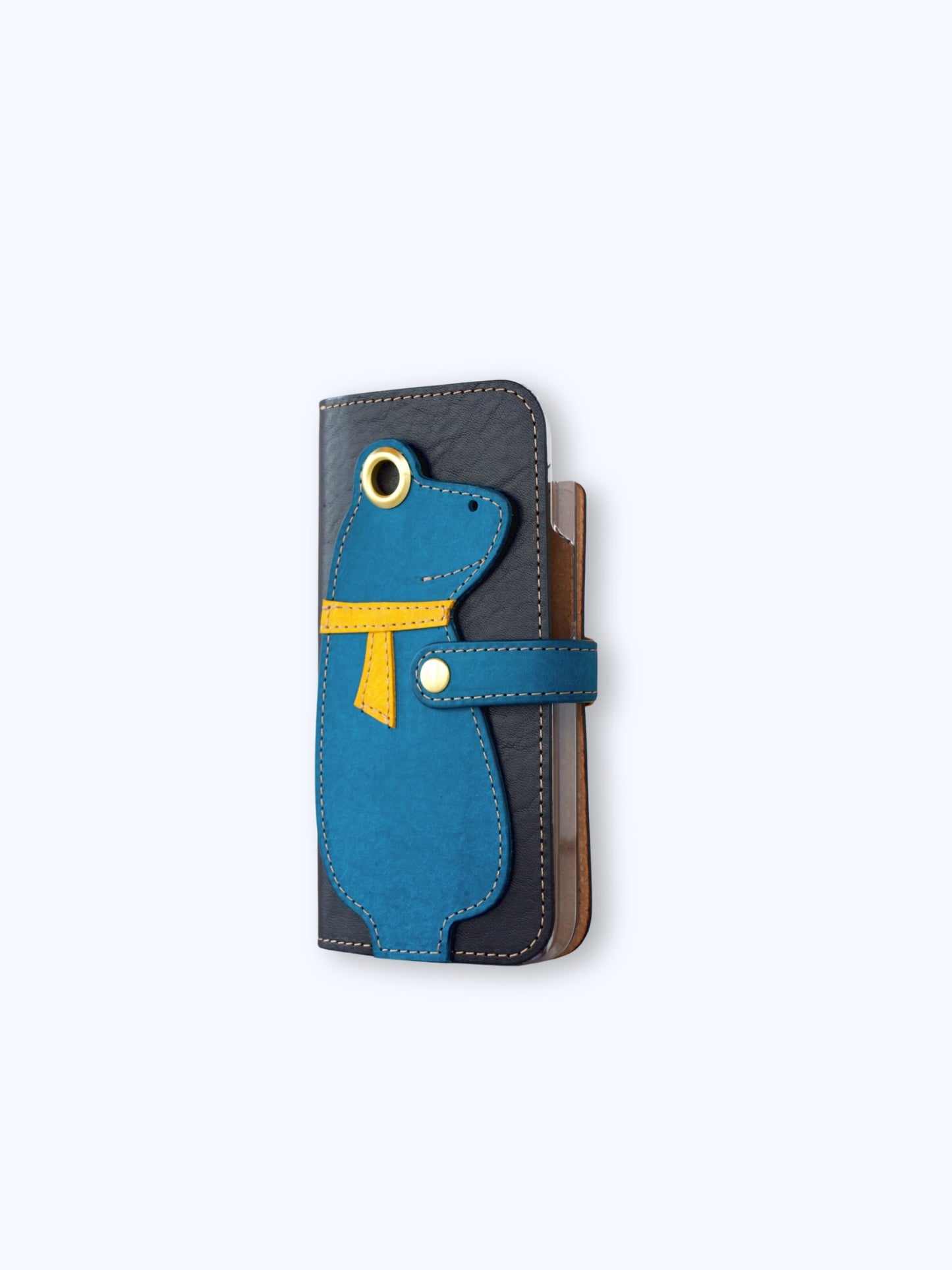 カエルの手帳型スマホケース『ケロならえ』