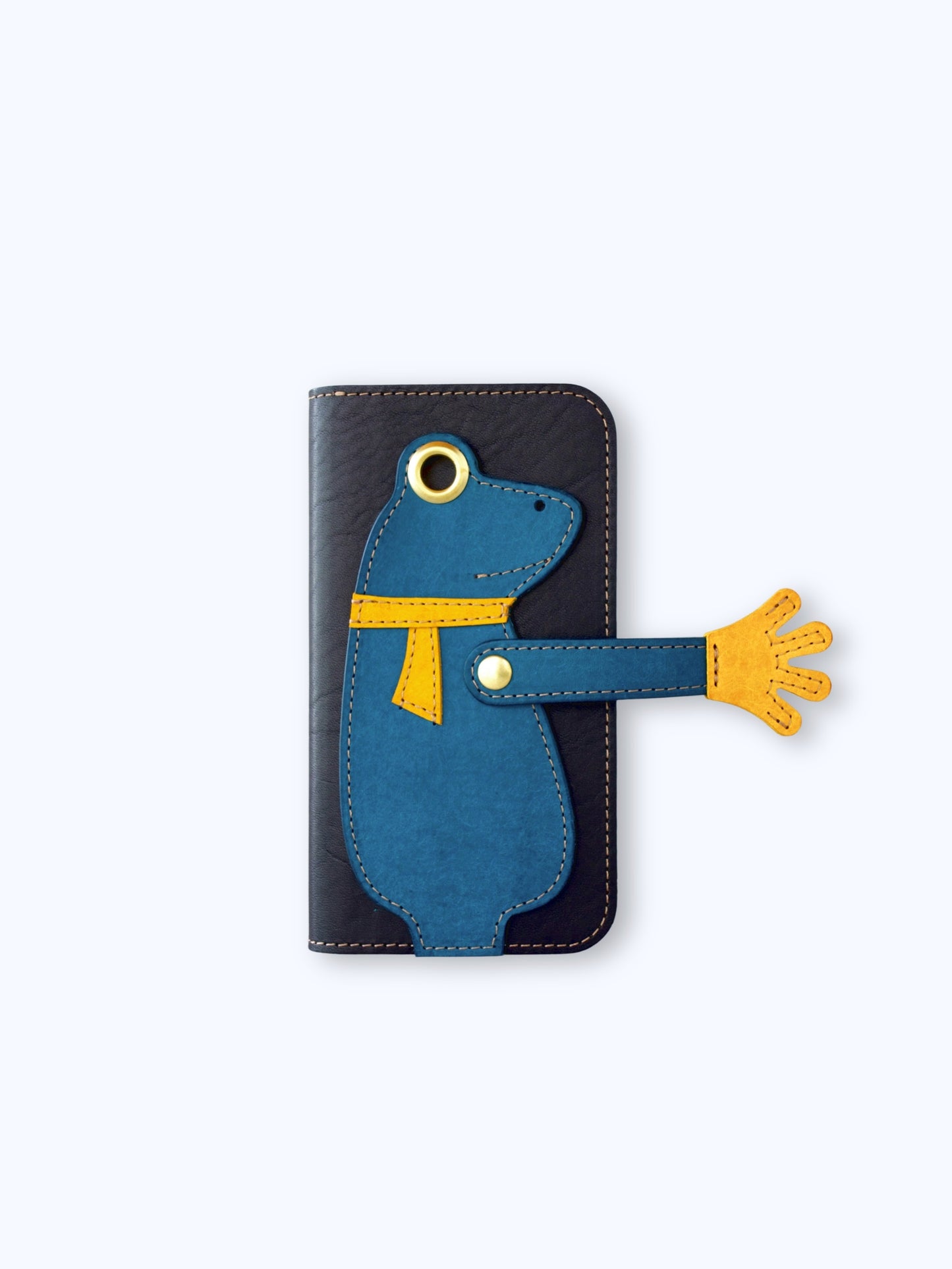 カエルの手帳型スマホケース『ケロならえ』