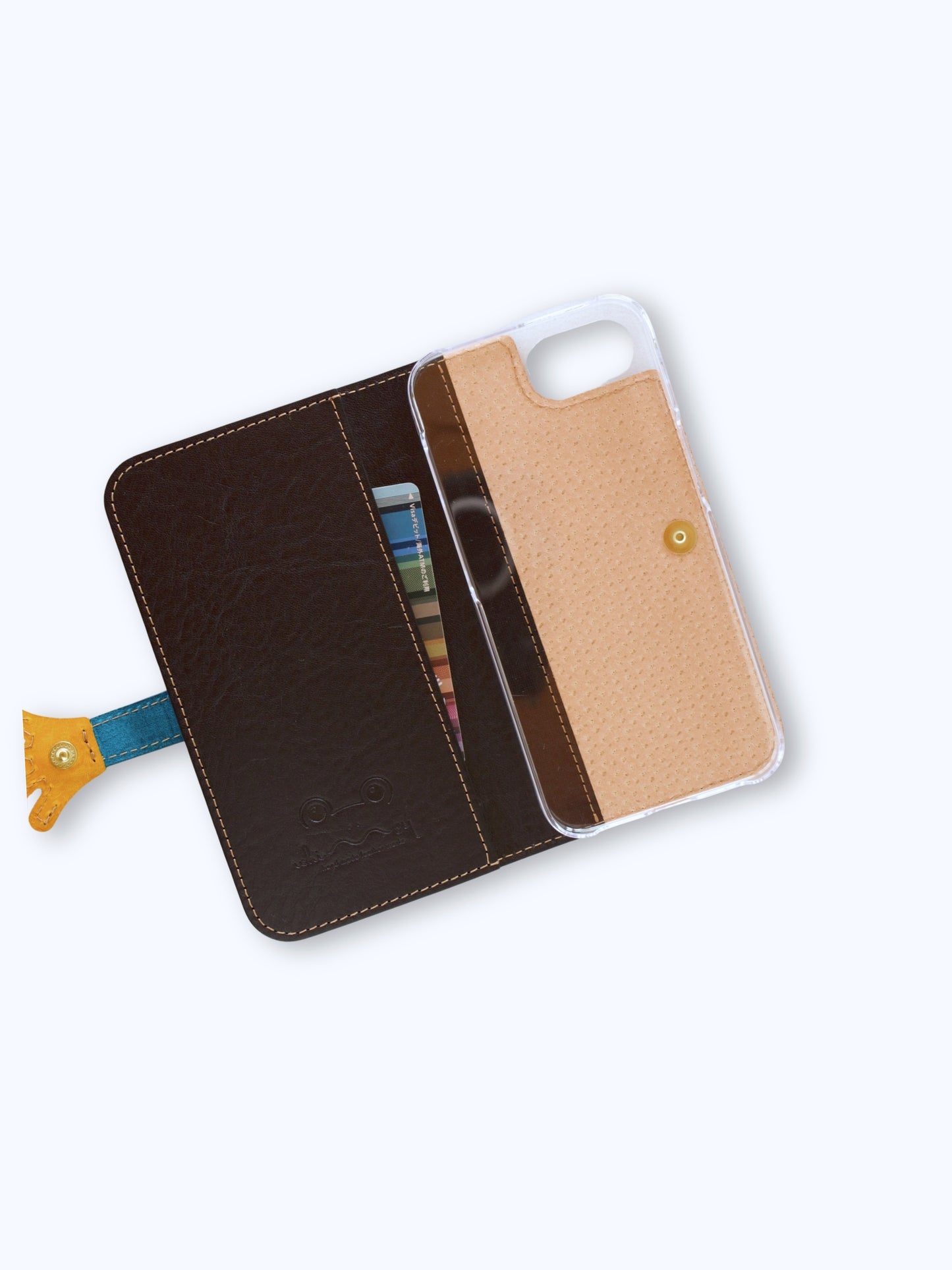 カエルの手帳型スマホケース『ケロならえ』
