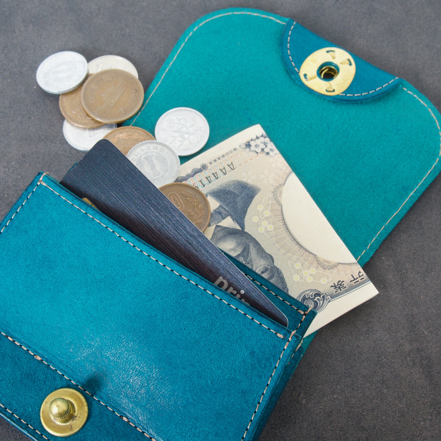 Turn Lock ミニウォレット / 亀の甲ホック（Turn Lock）