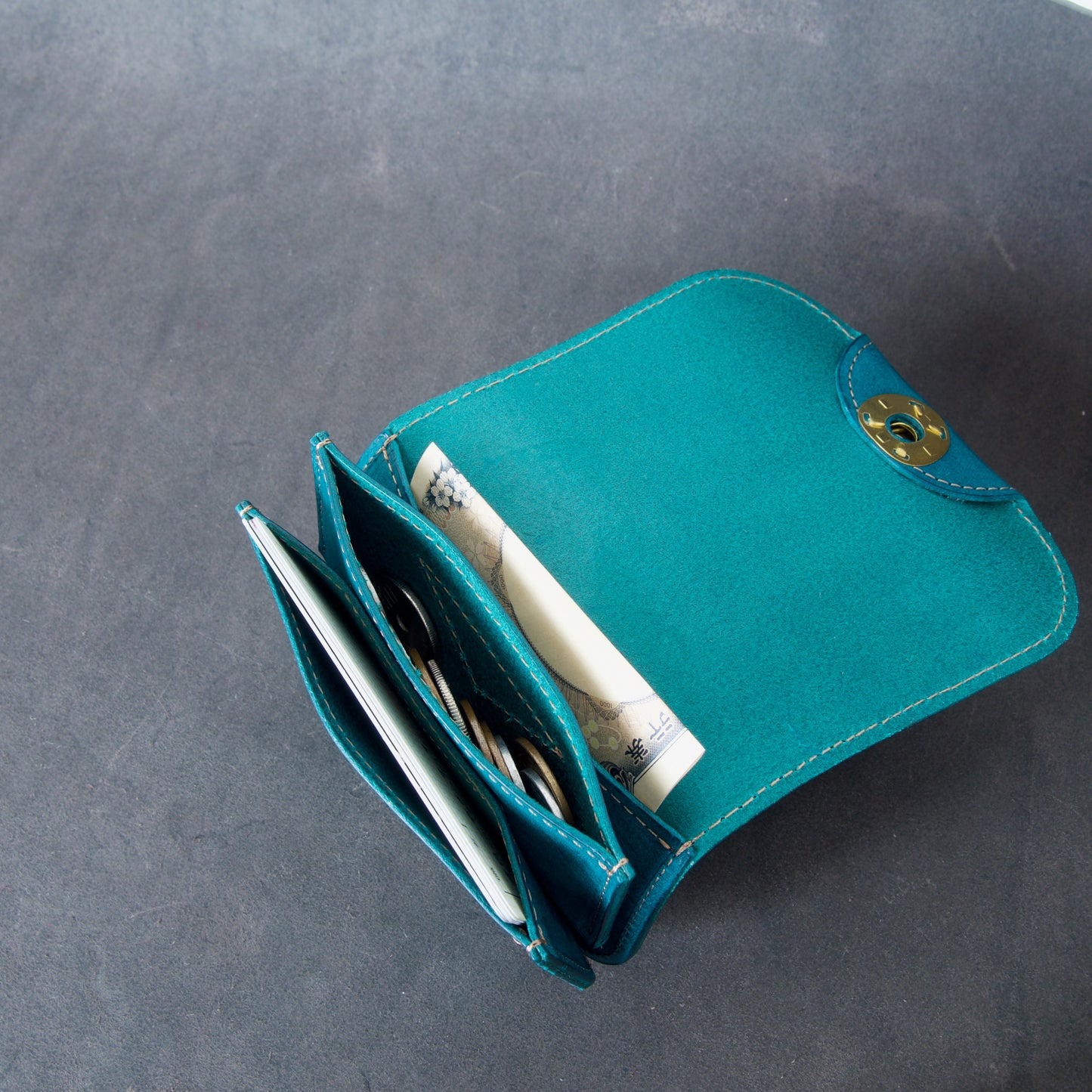 Turn Lock ミニウォレット / 亀の甲ホック（Turn Lock）