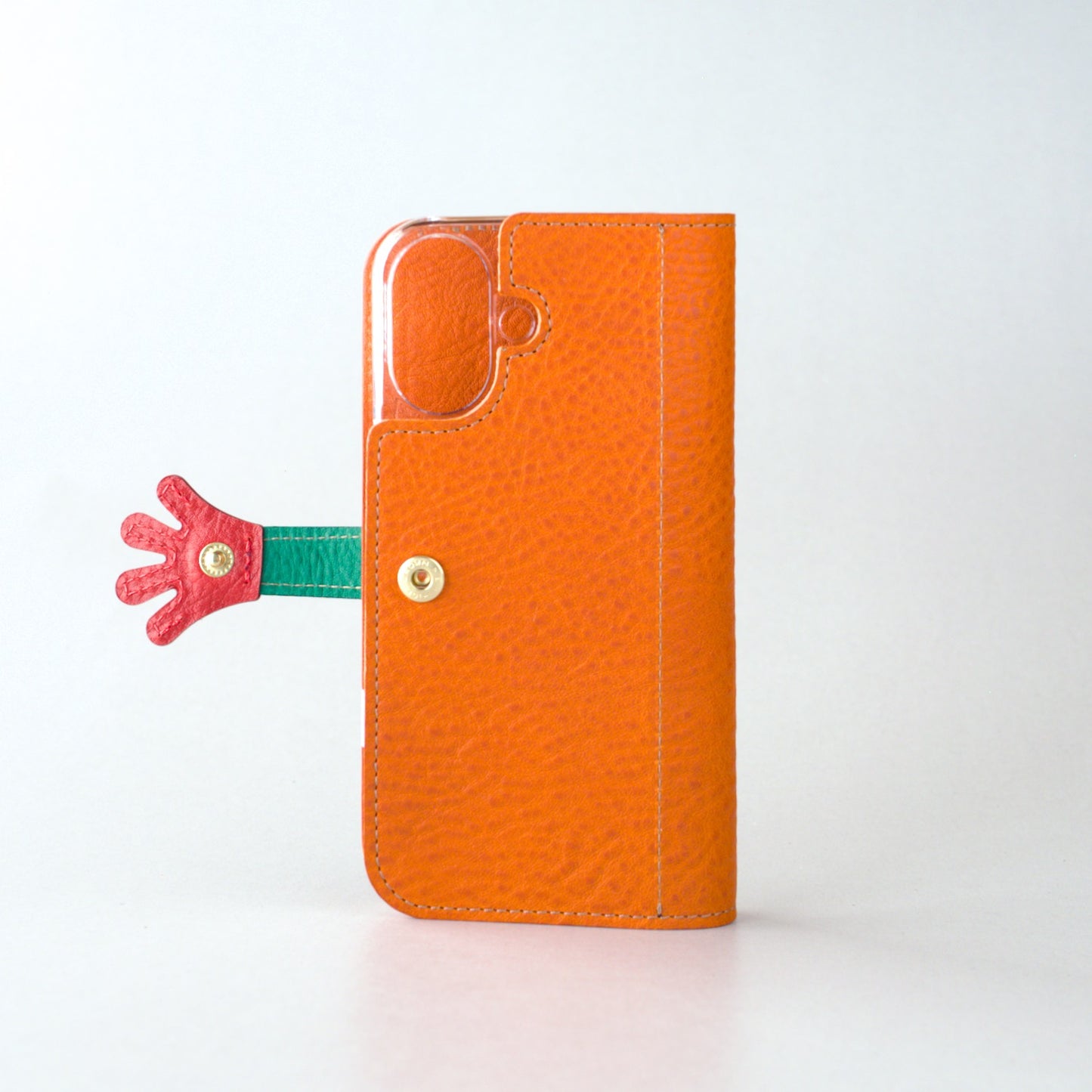 カエルの手帳型スマホケース『ケロならえ』iPhone対応