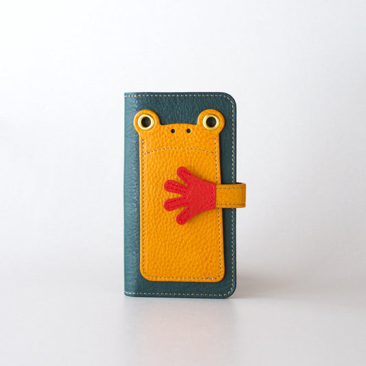カエルの手帳型スマホケース『ケロPhone』