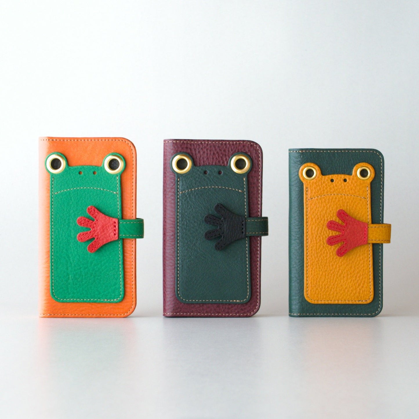 カエルの手帳型スマホケース『ケロPhone』iPhone17Pro対応