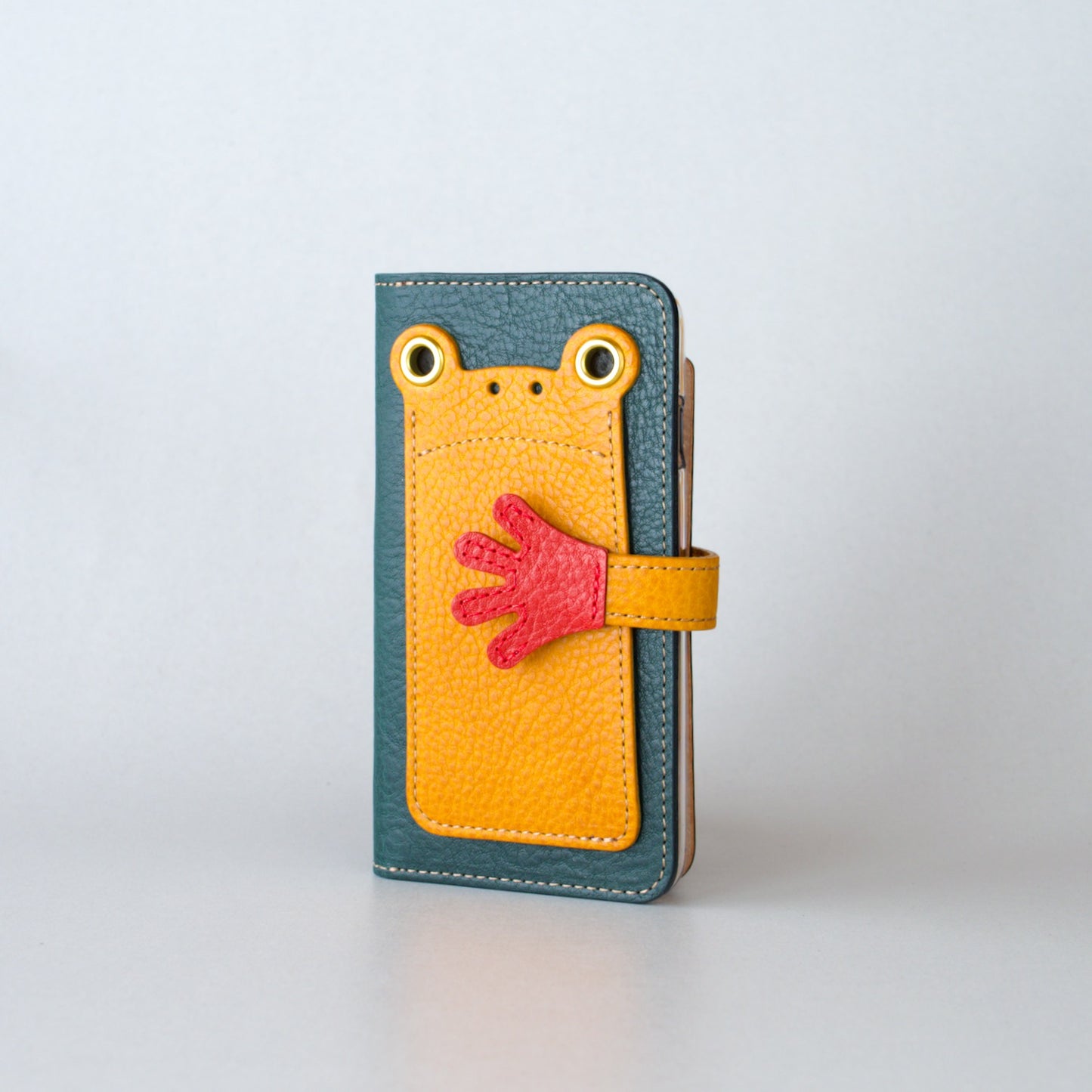 カエルの手帳型スマホケース『ケロPhone』