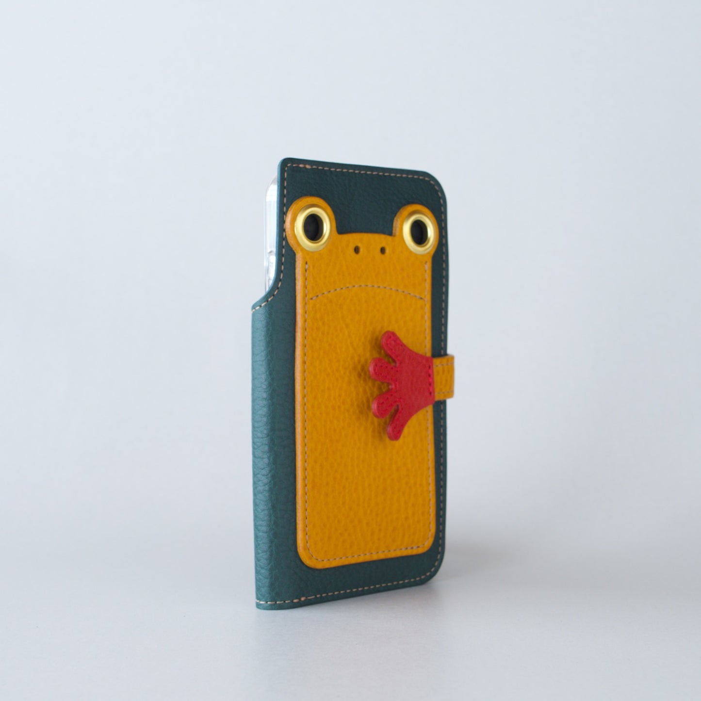 カエルの手帳型スマホケース『ケロPhone』iPhone17Pro対応